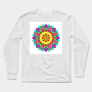 Floral Mandalas 144 (Style:20) Long Sleeve T-Shirt